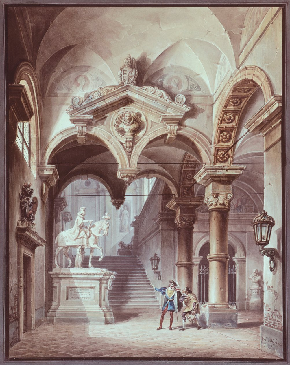 Giovanni Migliara (1785-1837) tarafından yazılan Sevilla