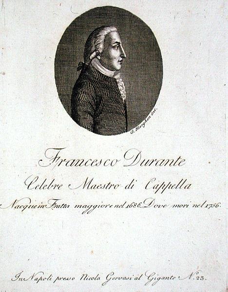 Francesco Durante (1686-1756) (gravür) by Giovanni Morghen