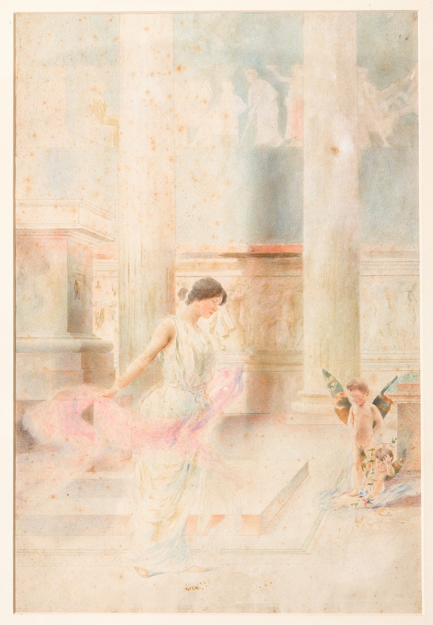 Düğün Dansı (suluboya) by Giovanni Muzzioli