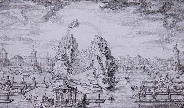Jean Dumont (Le Romain) (1701-81) 1730 (gravür) tarafından oyulmuş Dauphin