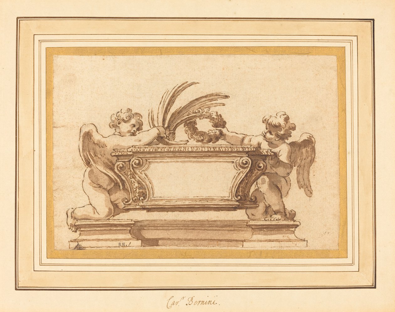 Bir Relikary Lahit için Çalışma by Giovanni Odazzi