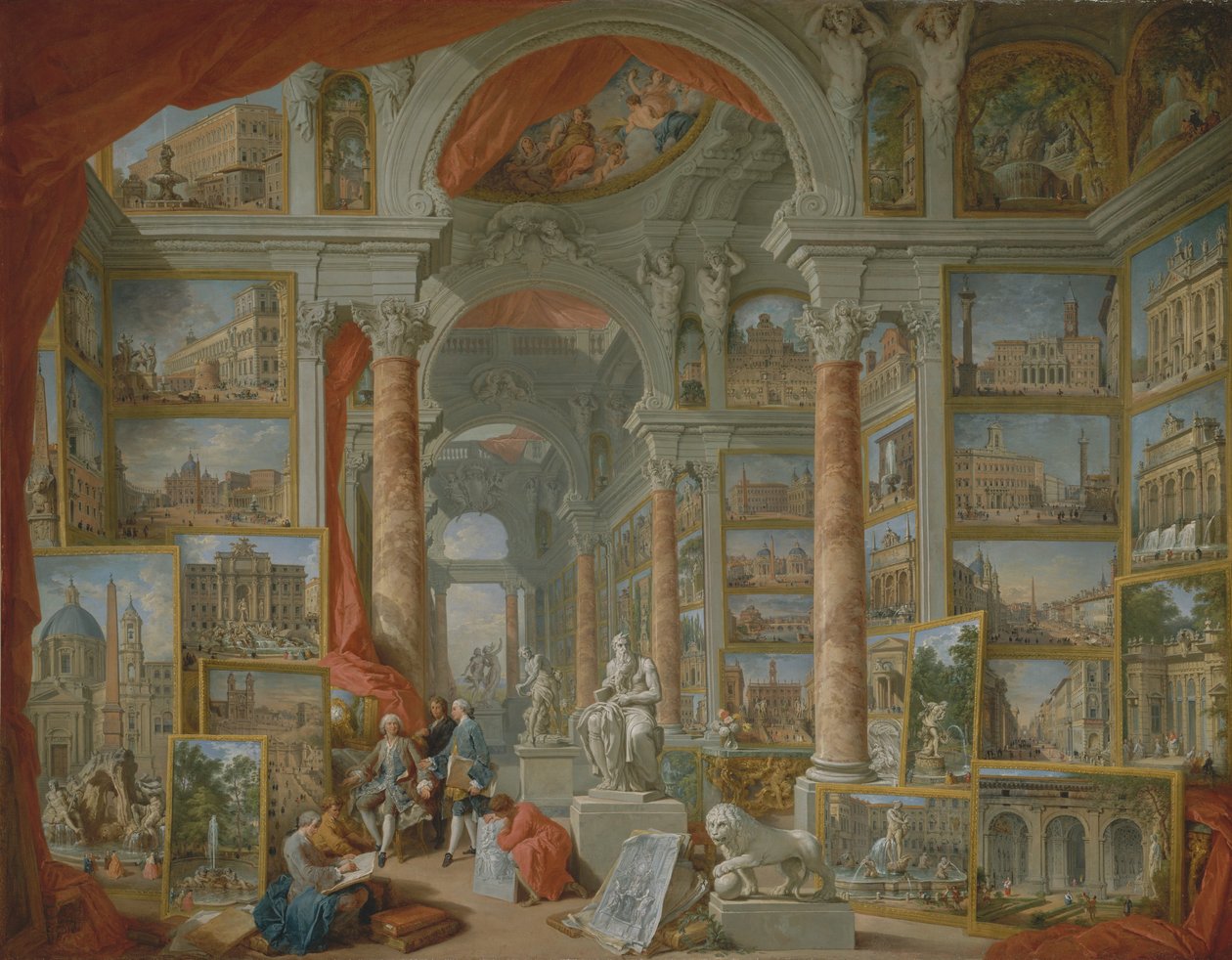 Modern Roma, 1757. by Giovanni Paolo Panini