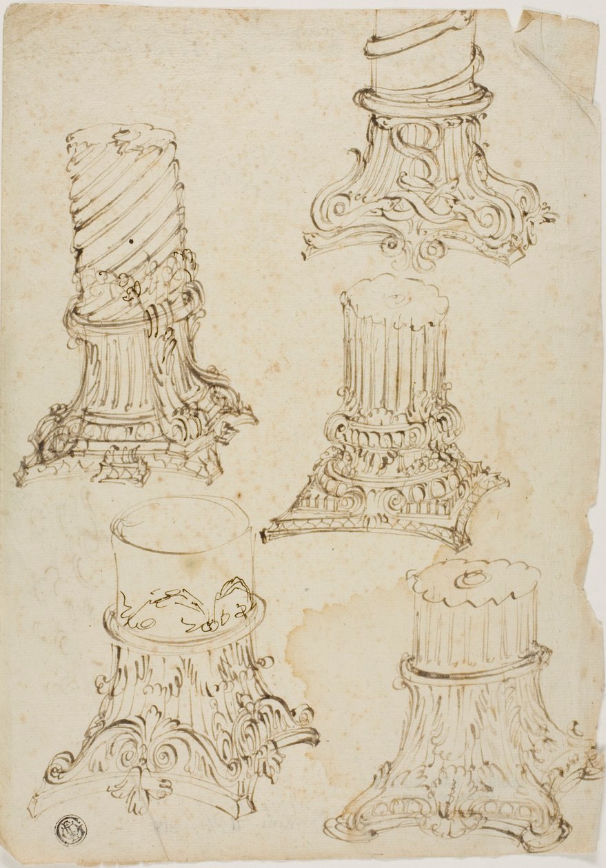 Korint Başkentlerinin Eskizleri by Giovanni Paolo Panini