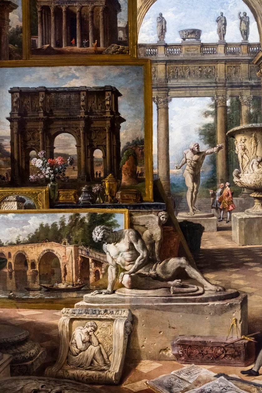 Antik Roma, 1754/57 civarı (Tuval üzerine yağlıboya) by Giovanni Paolo Pannini or Panini