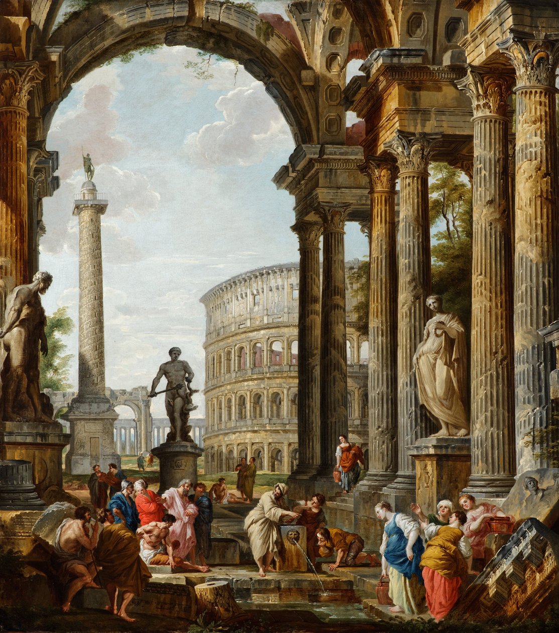 Filozof Diogenes Kasesini Atıyor by Giovanni Paolo Pannini