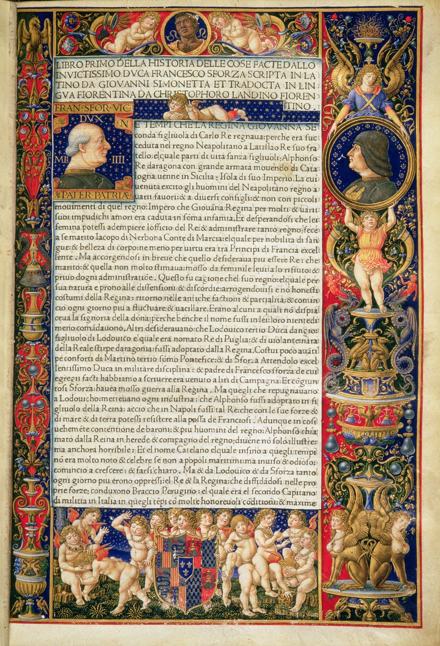 Grenville MS 7251 Ludovico Sforza için yürütülen 
