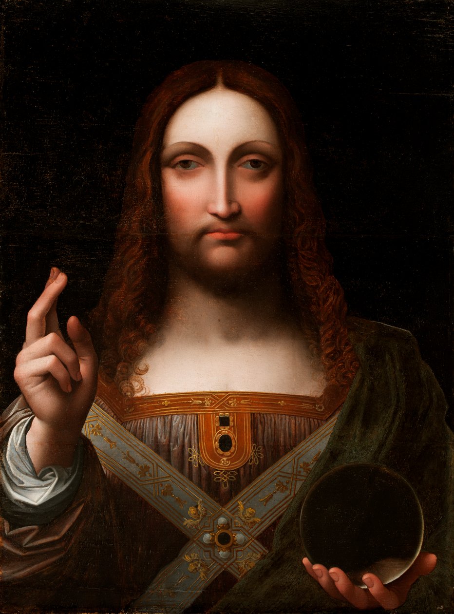 Cristo Salvator Mundi (ahşap panel üzerine yağlı boya) by Giovanni Pietro Rizzoli Giampietrino