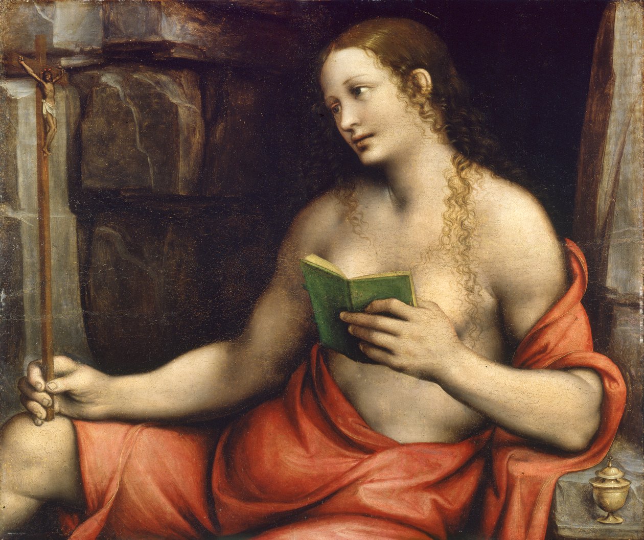 Tövbekar Saint Mary Magdalene, c.1520 (panelde yağlı boya) by Giovanni Pietro Rizzoli Giampietrino
