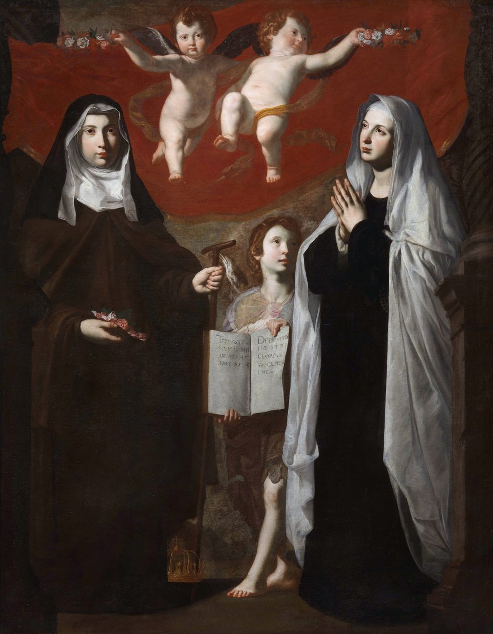 Macaristan Aziz Elizabeth ve Roma Aziz Frances, 1634 by Giovanni Ricca