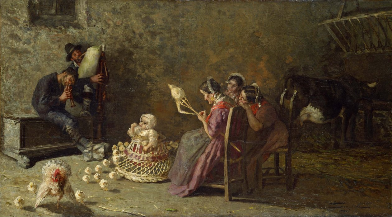 Brianza Gaydacıları, c. 1883-1885 by Giovanni Segantini