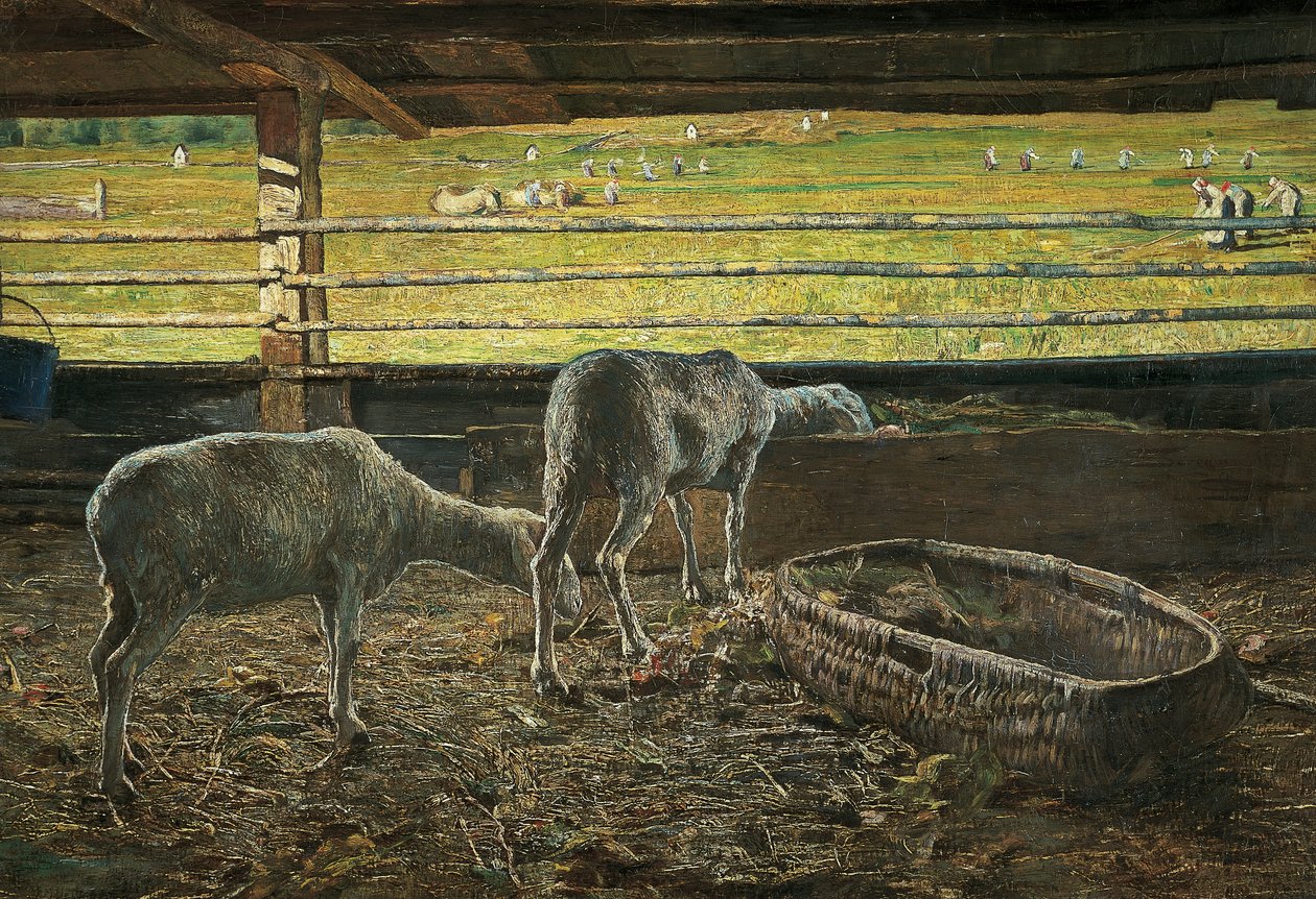 Işığın kontrastı by Giovanni Segantini