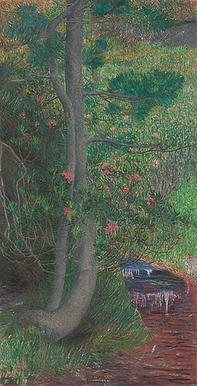 Çam ağacı. 1897 civarında by Giovanni Segantini