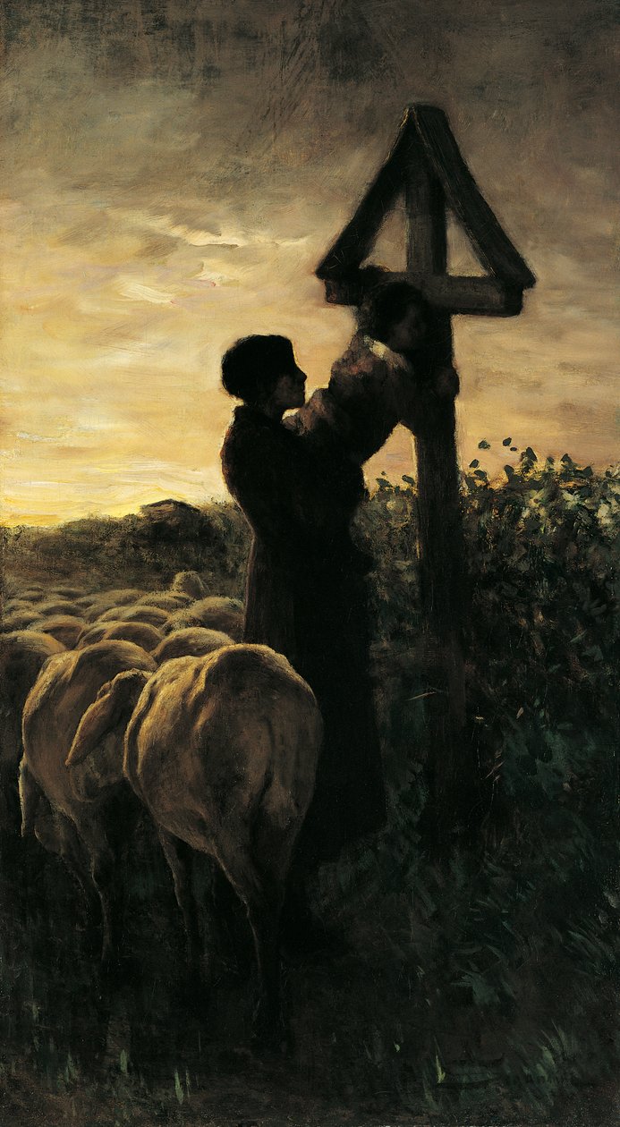 Öpücük Haç, Giovanni Segantini (1858-1899) tarafından by Giovanni Segantini