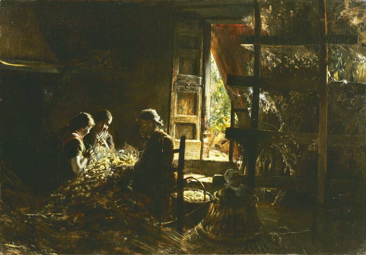 Kozaları toplamak, 1882-1883. by Giovanni Segantini