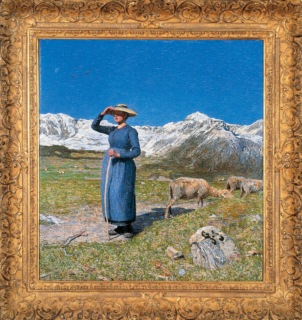 Alplerde gün ortası by Giovanni Segantini