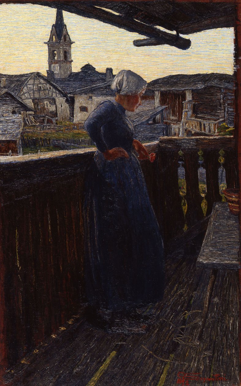 Balkonda, 1892. by Giovanni Segantini
