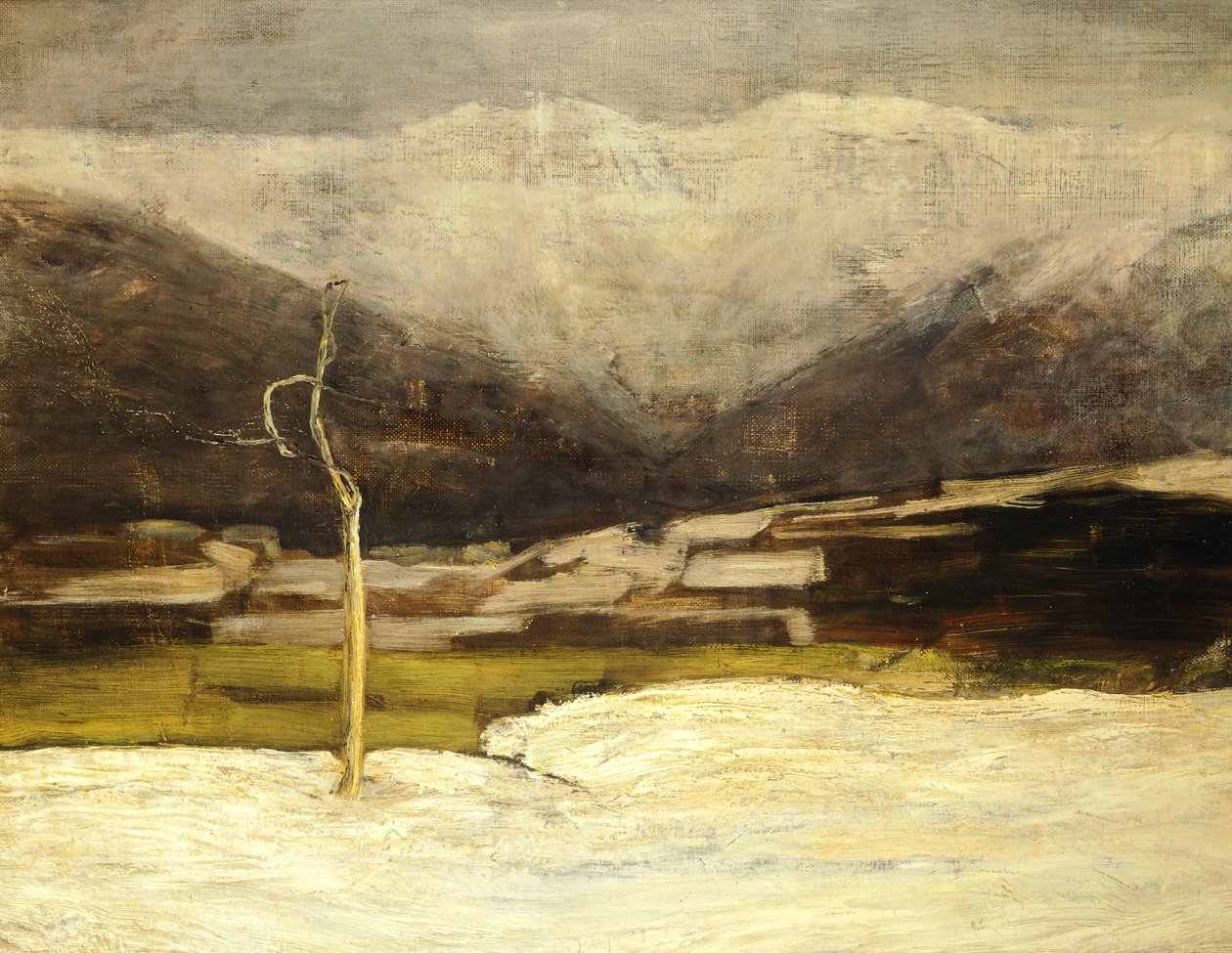 Savognino Manzarası by Giovanni Segantini
