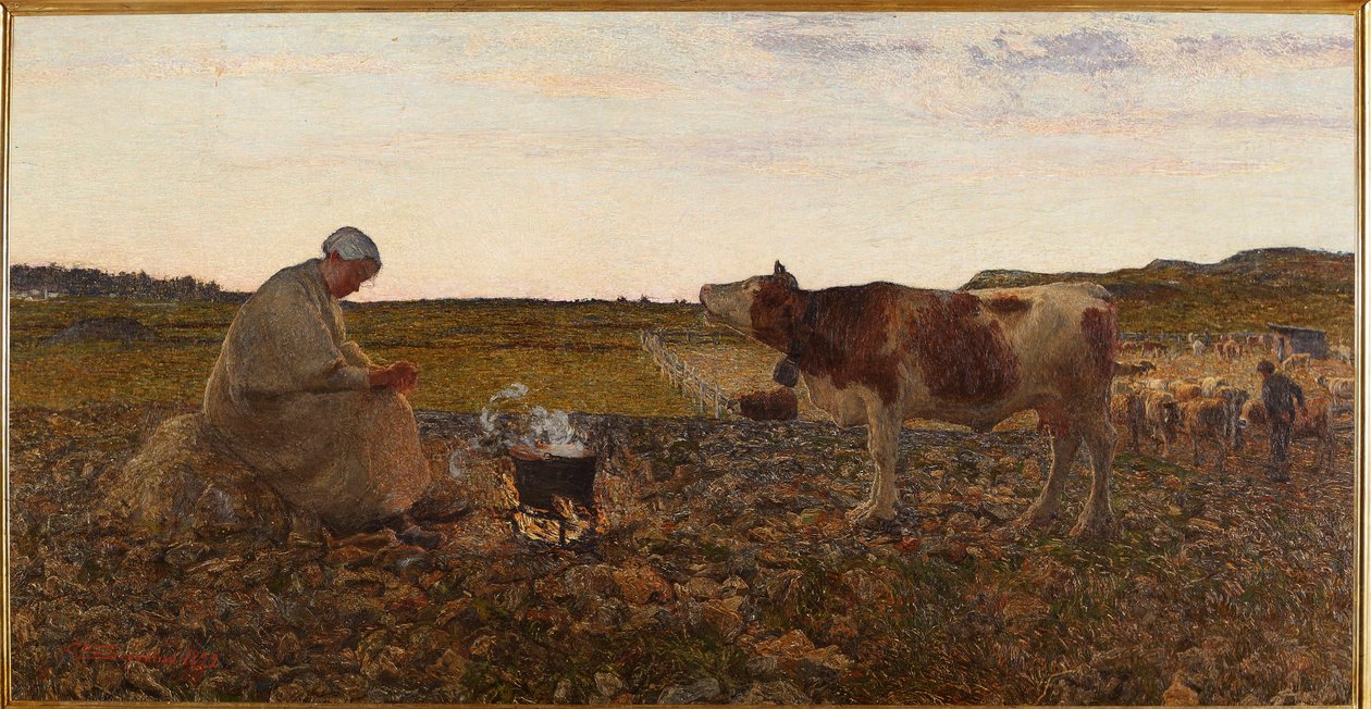 Sad Saat (resim by Giovanni Segantini