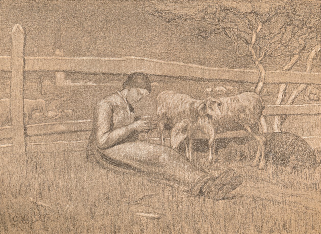 Çoban, c1888 by Giovanni Segantini