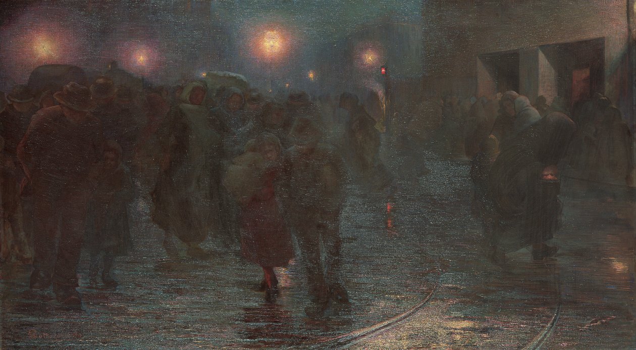 Aralık: İşçilerin Şafağı, 1897 by Giovanni Sottocornola