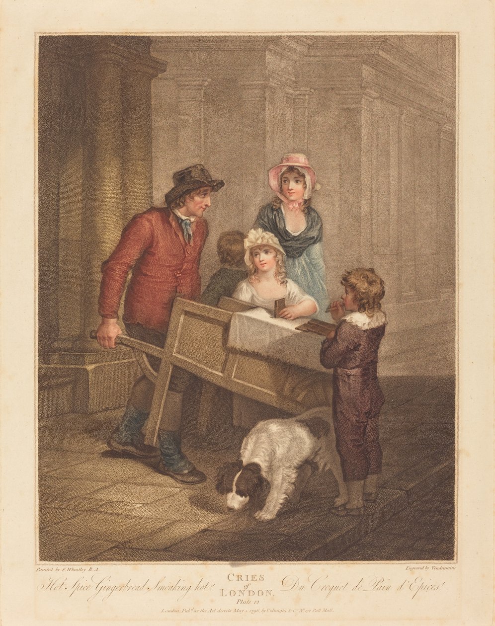 Sıcak Baharat Zencefilli Ekmek Sigara Sıcak by Giovanni Vendramini after Francis Wheatley