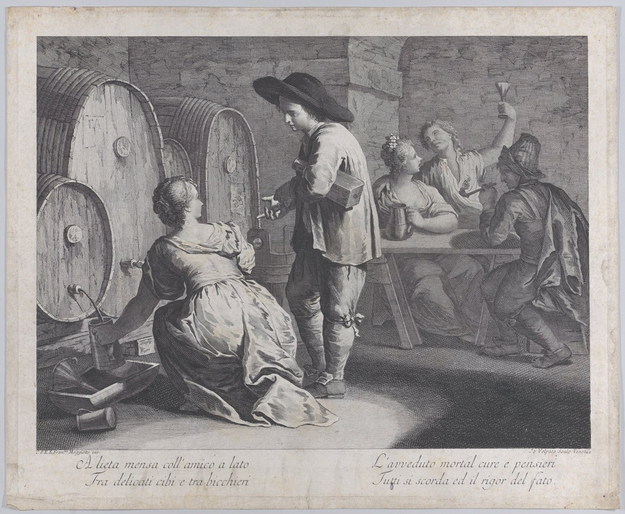 Barmen doldurma kupaları..., 1760-70. by Giovanni Volpato