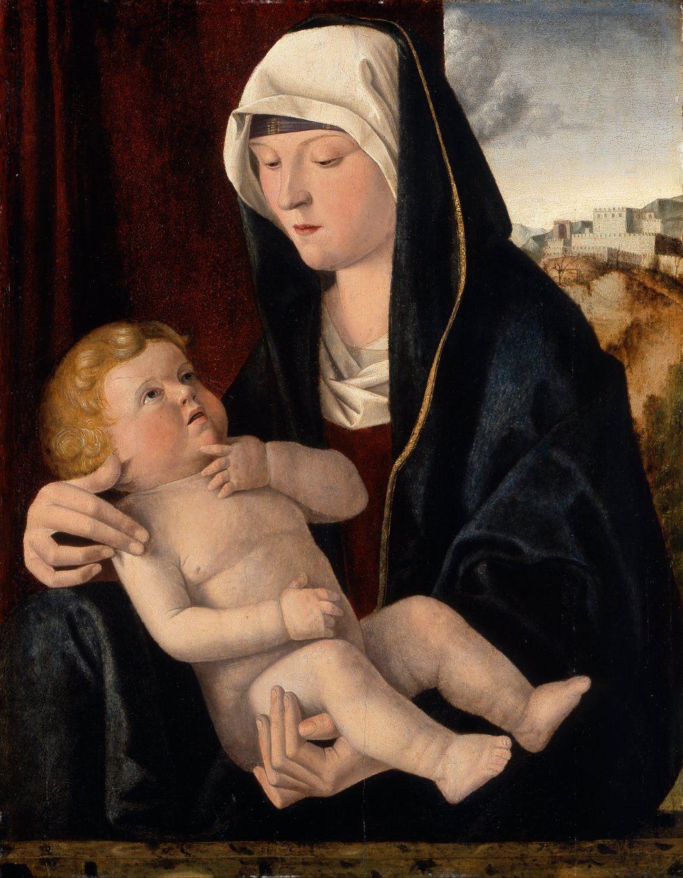 madonna ve çocuk by Giovanni Workshop of Bellini