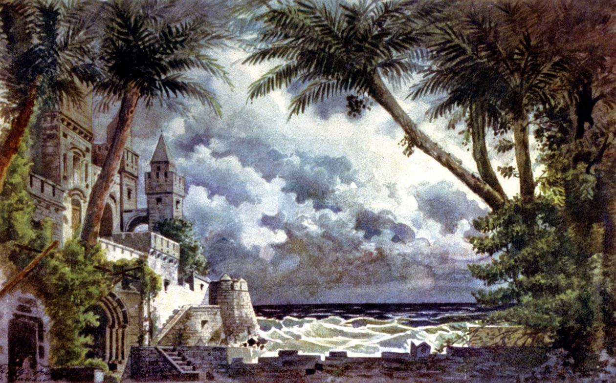 Othello, set tasarımı, 1920-30 civarı (resim) by Giovanni Zuccarelli