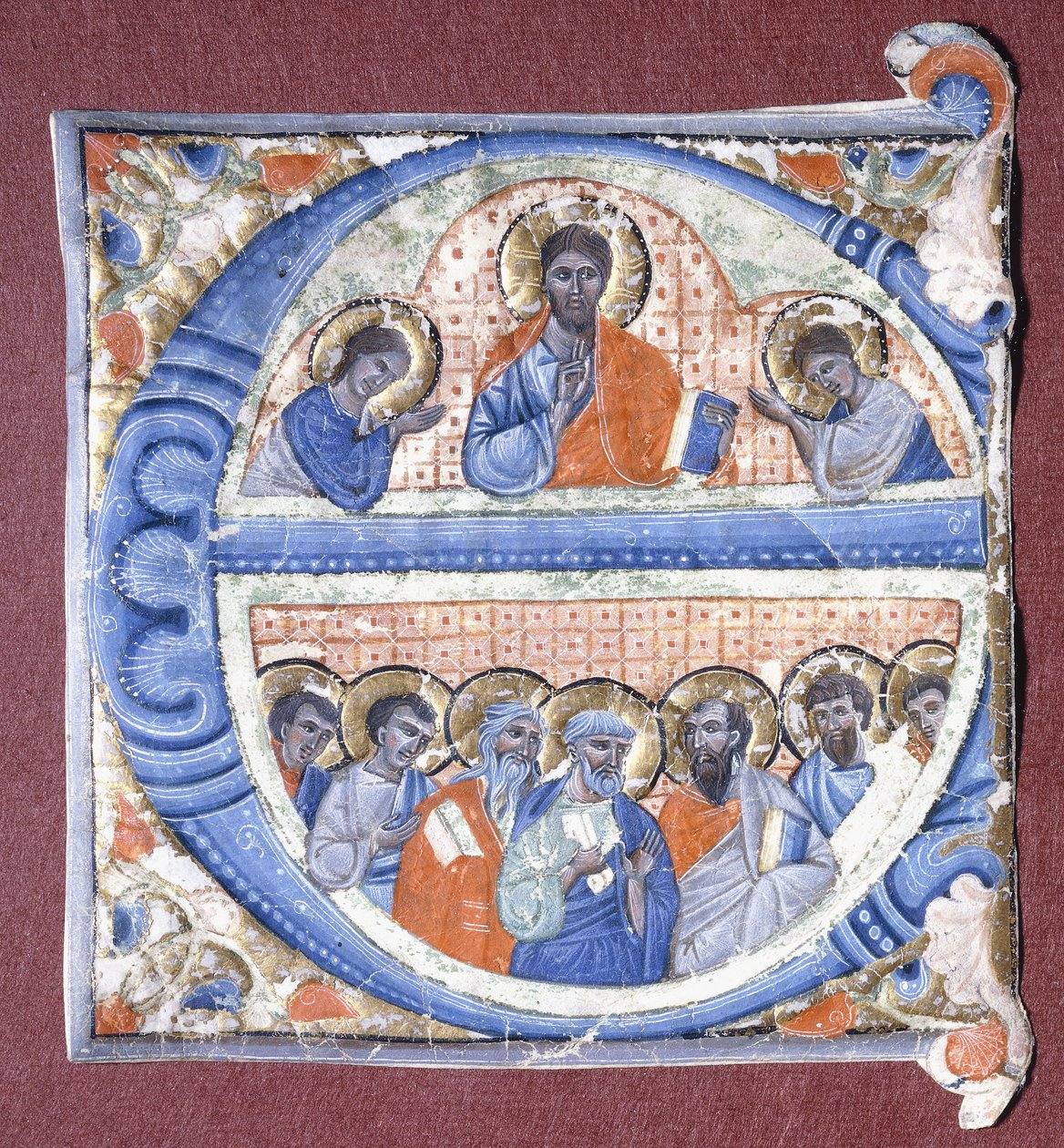 Havarileri kutsayan Mesih, c.1260-1270 by Giovanni da Gaibana