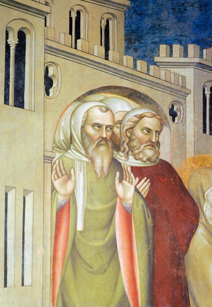 İnsan figürleri, Lazarus'un Dirilişi'nden detay by Giovanni da Milano