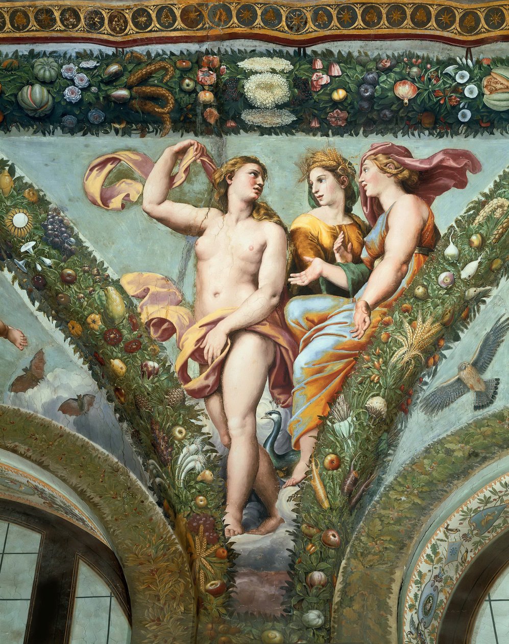 Venüs, Ceres ve Juno, 1517. by Giovanni da Udine