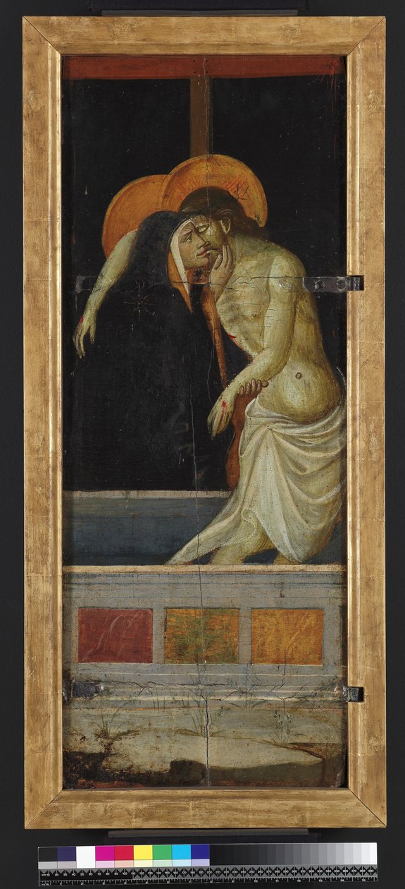 Pieta, ters (panelde tempera ve altın) by Giovanni dal Ponte