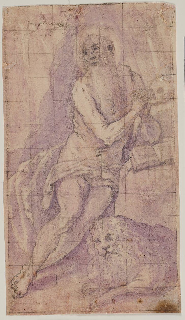 vahşi doğada Aziz Jerome by Giovanni de Vecchi