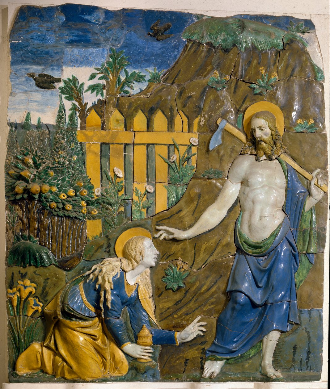 Noli Me Tangere Seramik Rölyef Giovanni della Robbia (1469-1529) Floransa, Bargello Ulusal Müzesi by Giovanni della Robbia