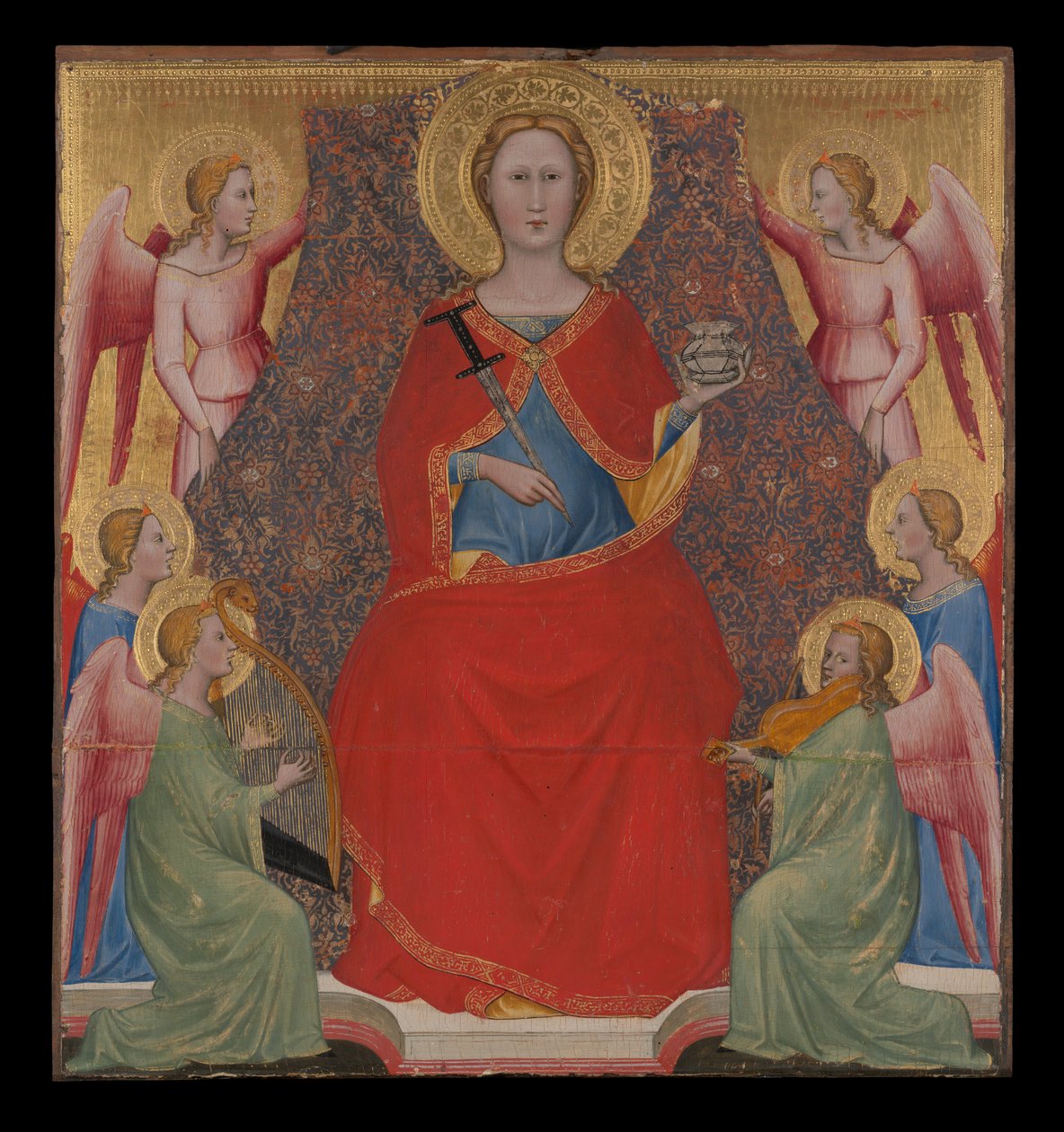 Aziz Lucy Enthroned by Giovanni di Bartolomeo Cristiani