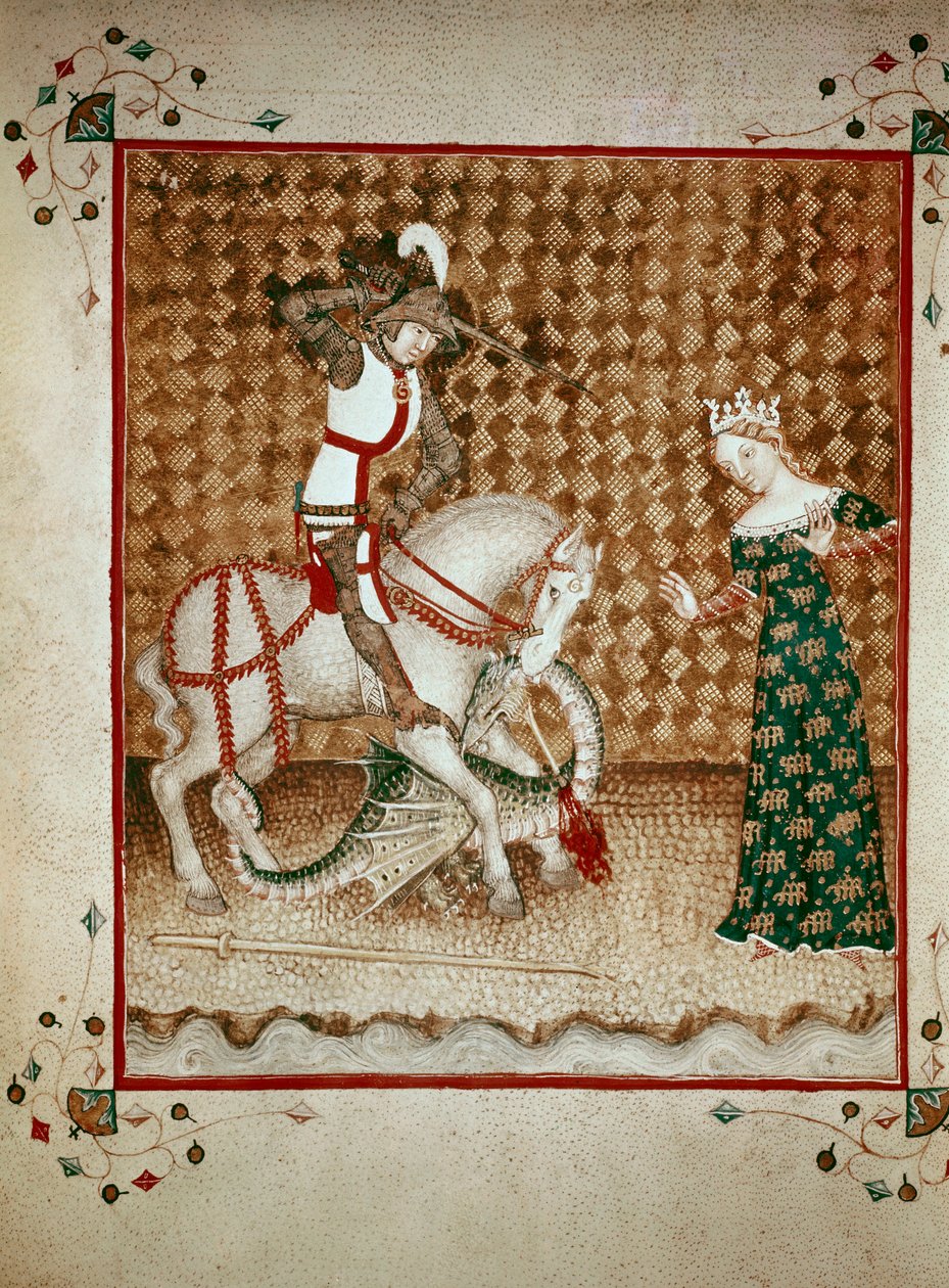 Aziz George Ejderhayı Öldürüyor by Giovanni di Benedetto da Como