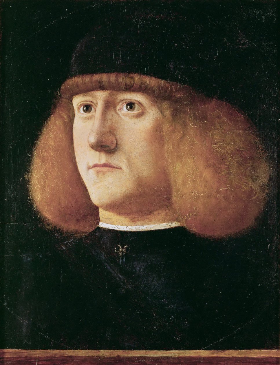 Rönesans: Bir Genç Adamın Portresi, Mansueti, Giovanni di Niccolo (c. 1465-1527), c. 1500. Ahşap üzerine yağlı boya, 29.7x22.3. Sanat Tarihi Müzesi, Viyana by Giovanni di Niccolo Mansueti