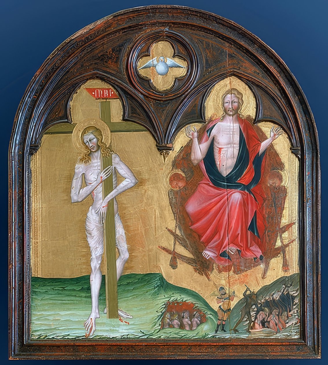 Acı ve muzaffer Mesih by Giovanni di Paolo