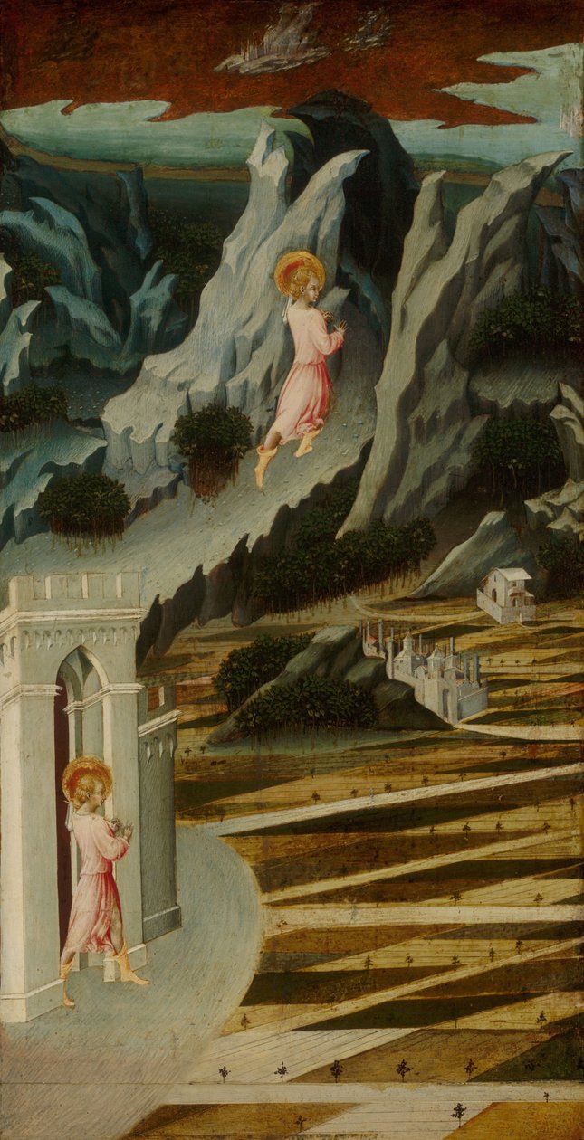 Vaftizci Yahya Vahşi Doğaya Girerken, 1455-1460 by Giovanni di Paolo