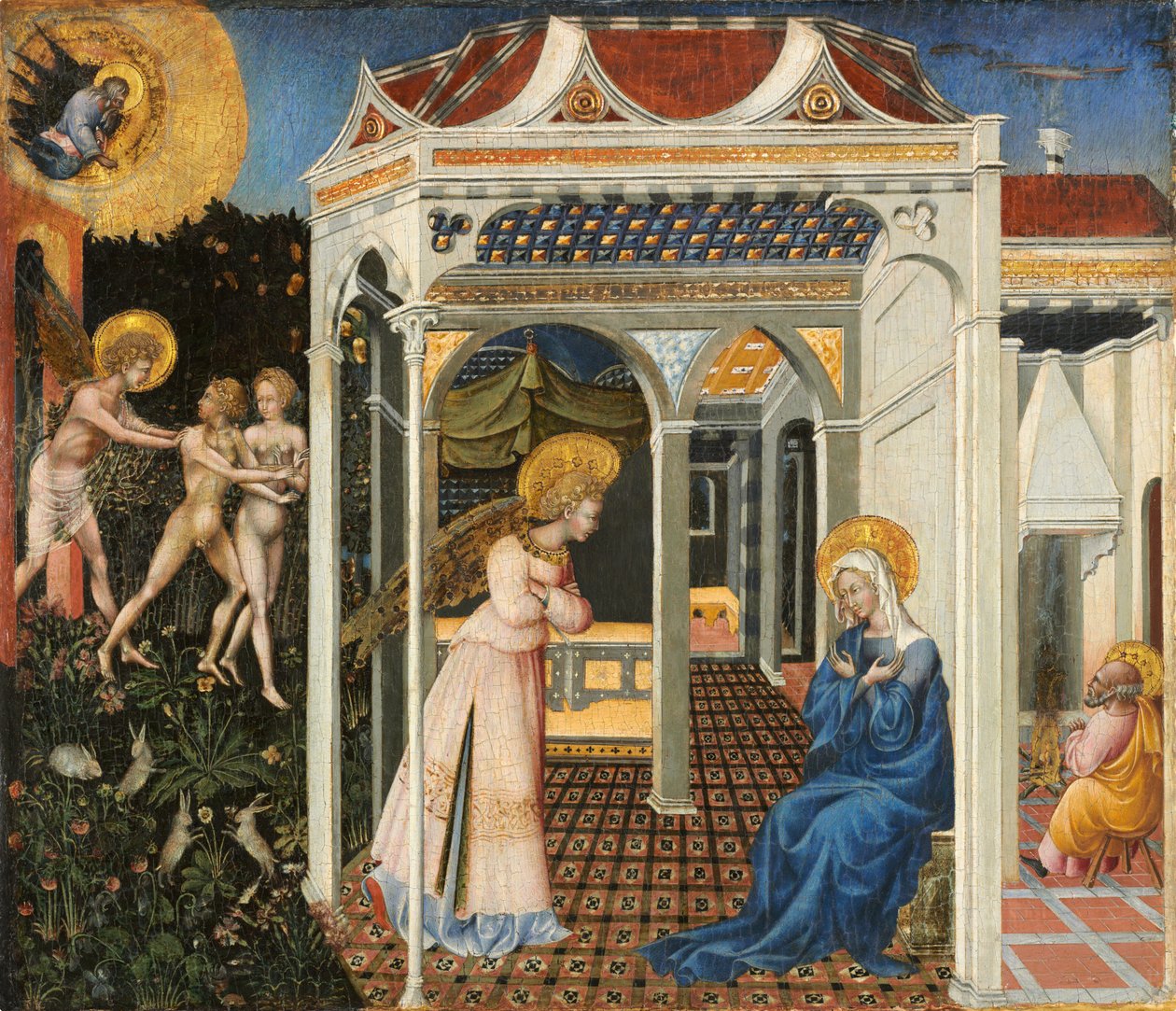 Müjde ve Cennetten Kovulma by Giovanni di Paolo