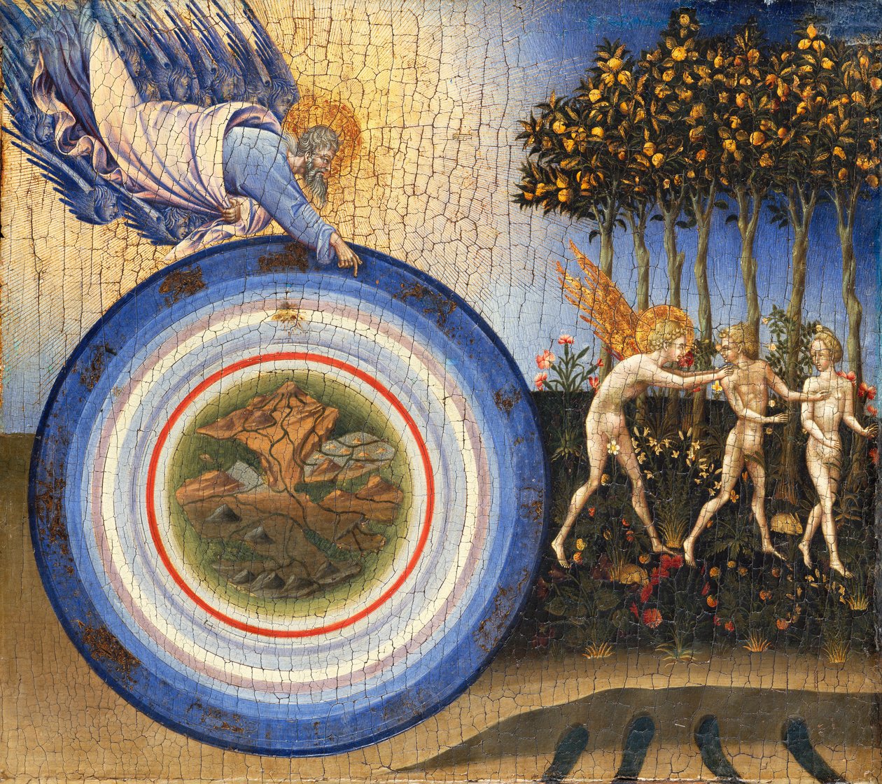 Dünyanın Yaratılışı ve Cennetten Kovulma, 1445. by Giovanni di Paolo