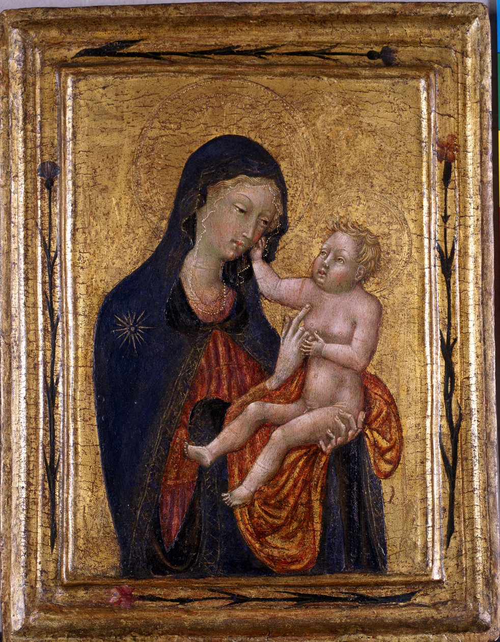 Madonna ve Çocuk, c.1445-47 (ahşap üzerine tempera) by Giovanni di Paolo di Grazia