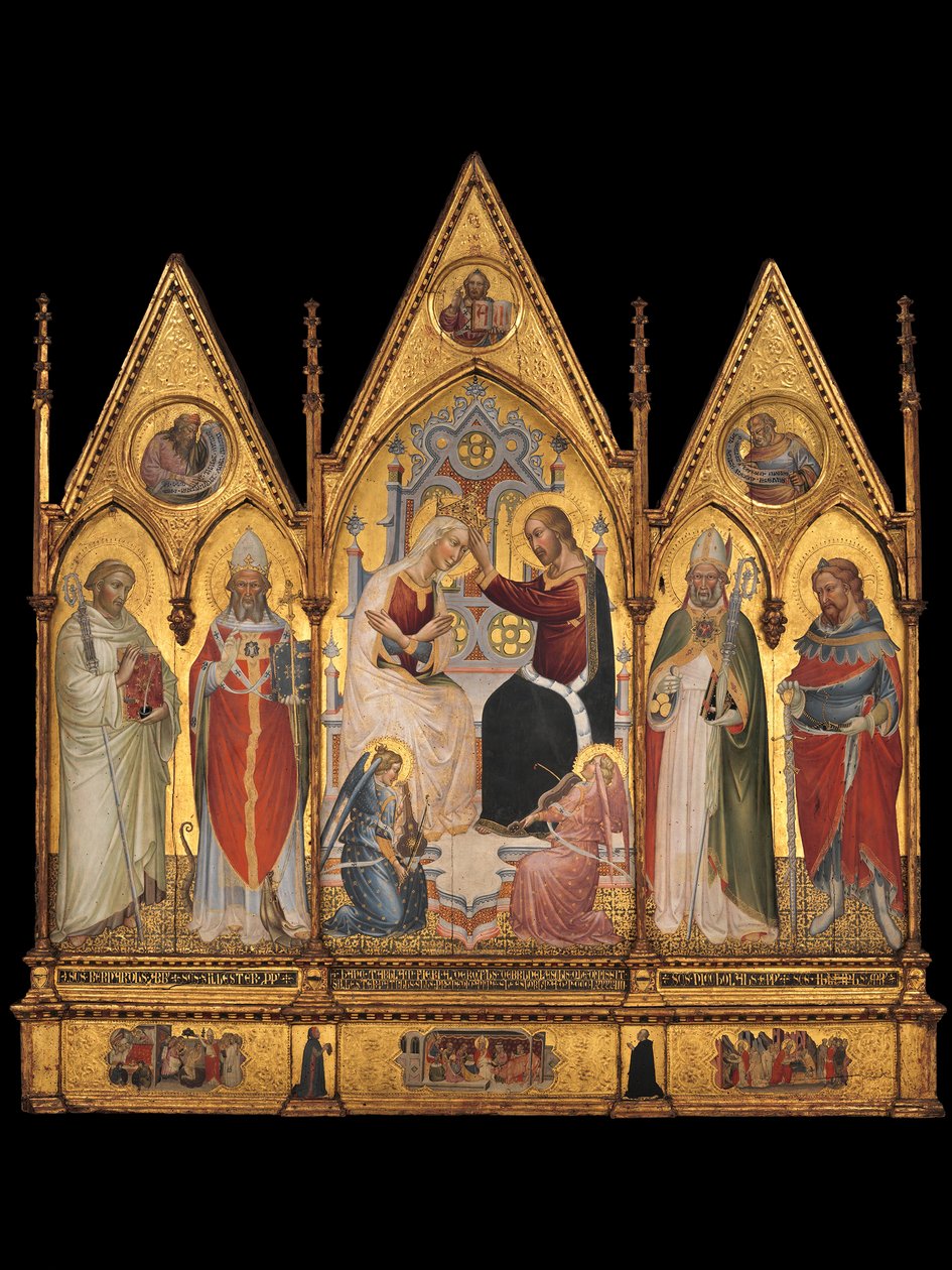Bakire ve Azizlerin taç giyme töreni, 1394. by Giovanni di Tano Fei