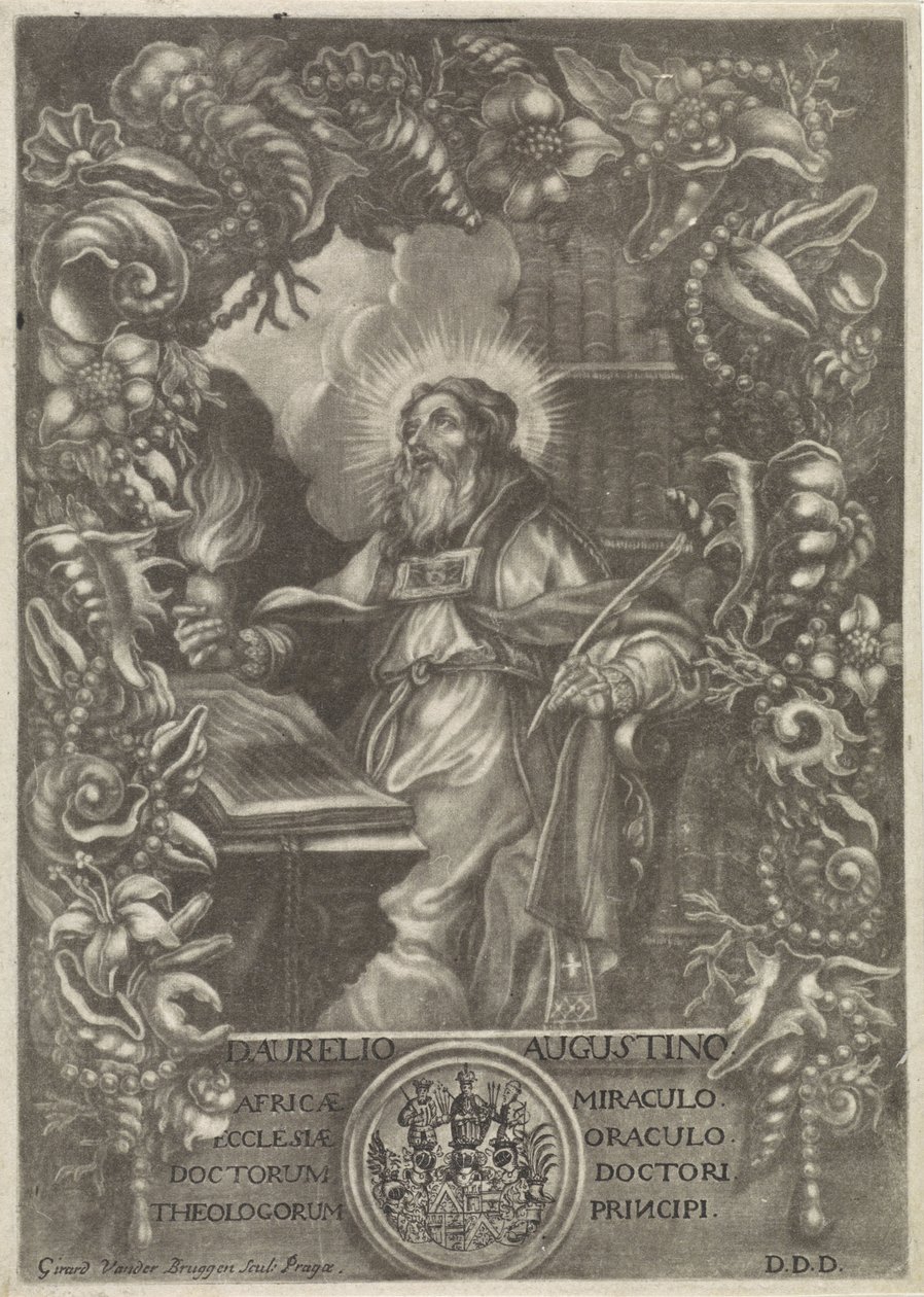 Portret van H. Augustinus by Girard van der Bruggen