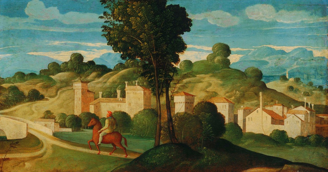 binici ile manzara by Girolamo Da Santa Croce