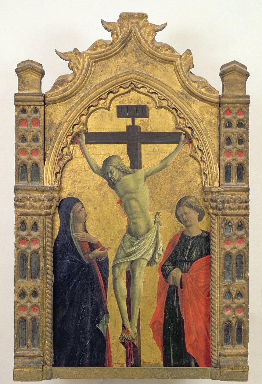 Çarmıha germe (panelde tempera) by Girolamo Giovanni