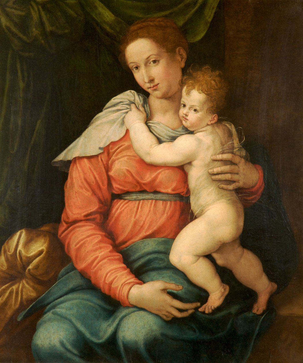 Yeşil Perde Öncesinde Bakire ve Çocuk by Girolamo Siciolante da Sermoneta