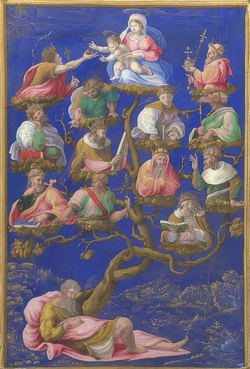 Jesse ağacı. 1535 civarında by Girolamo Genga