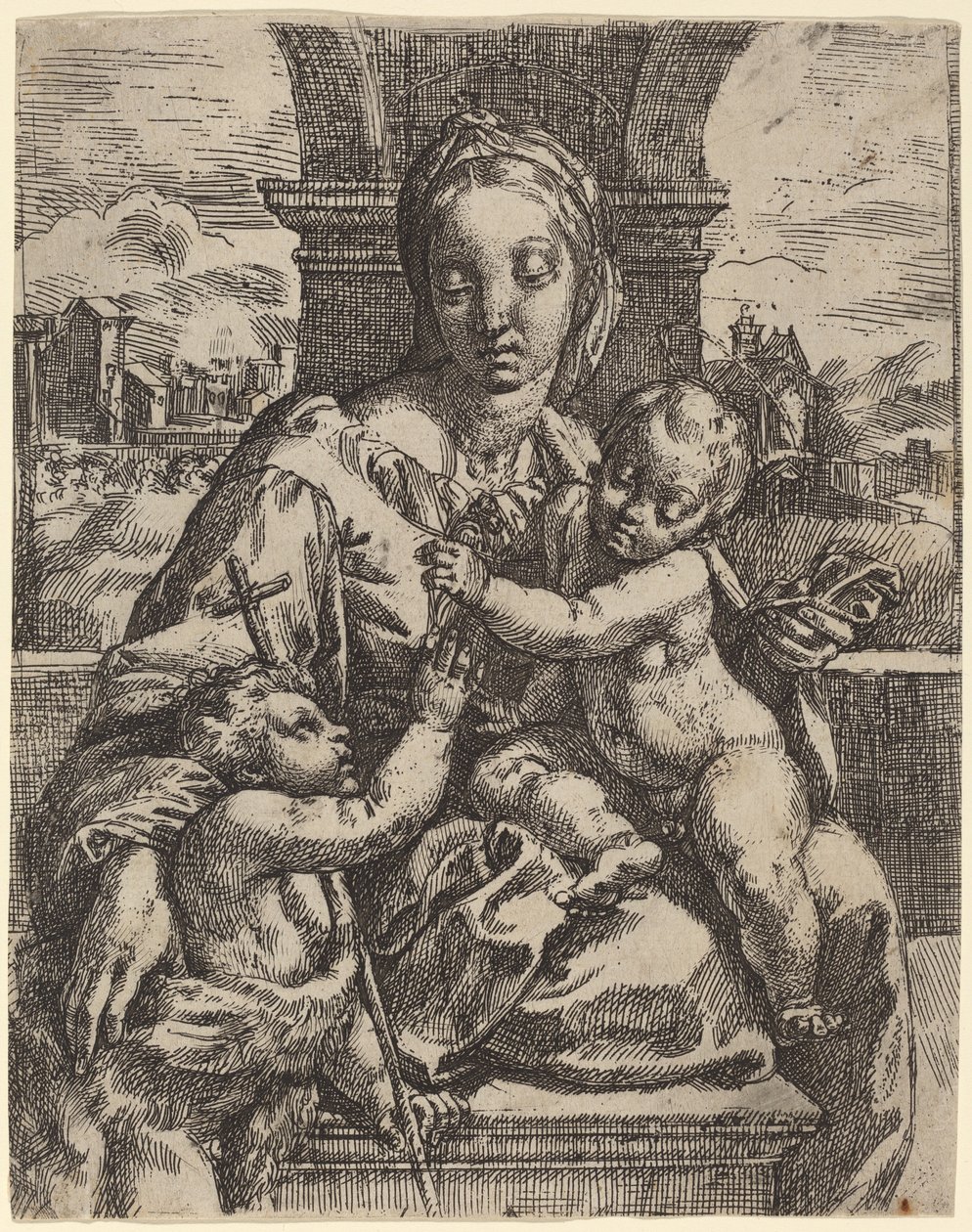 Madonna Aldobrandini by Girolamo Imperiale I after Raphael