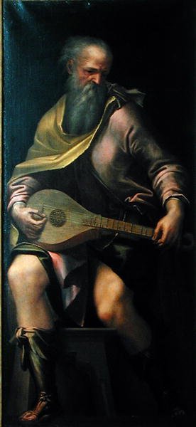 Ud çalar, c.1562 by Girolamo Mazzola Bedoli
